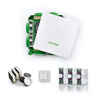 Duco DucoBox Focus All-in-One ventilatiebox, wit