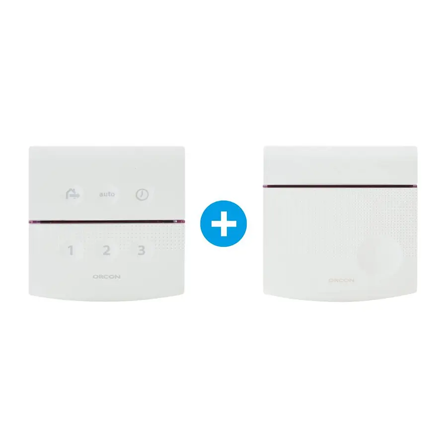Orcon 15RF CO₂-ruimtesensor en afstandsbediening