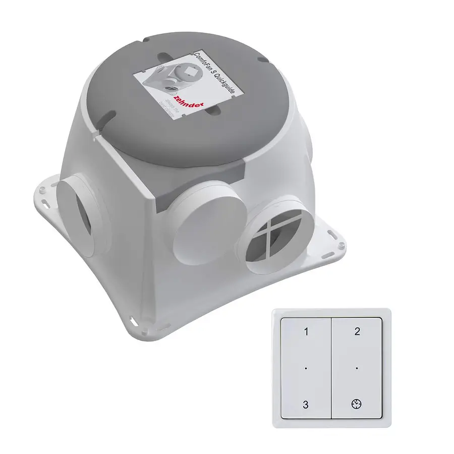 Zehnder ComfoFan Silent set installatiepakket 425 m³/h met RFZ schakelaar